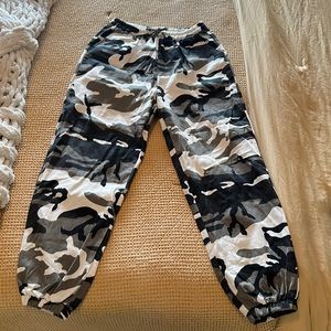 Camo jogger pants